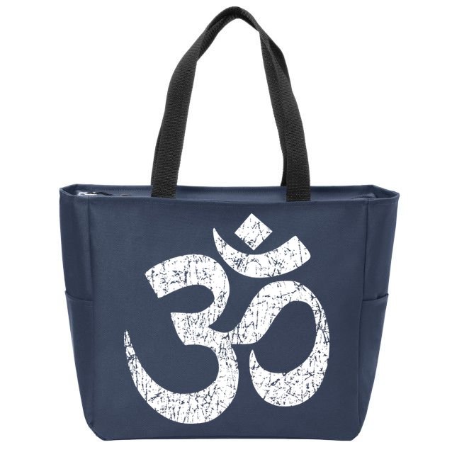 OM AUM Buddhist Zen YOGA Hindu India Zip Tote Bag