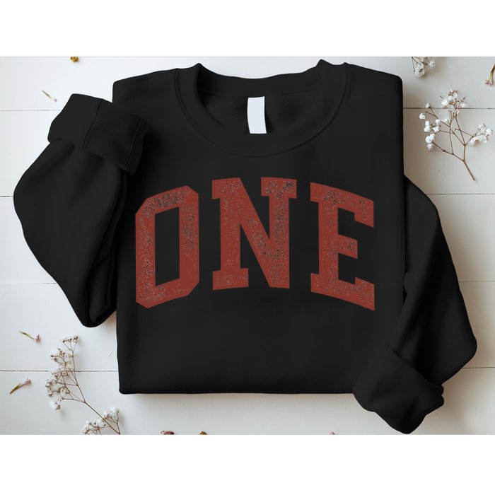 One Minimalist 1st Birthday Design 1-Year-Old Sweatshirt