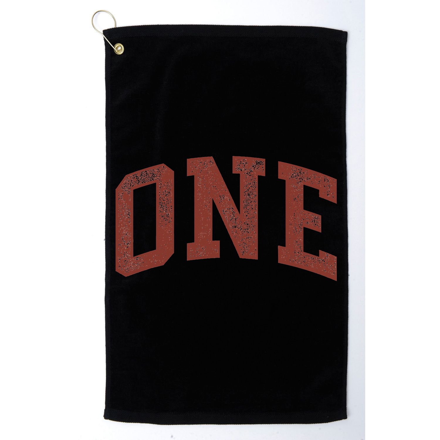 One Minimalist 1st Birthday Design 1-Year-Old Golf Towel