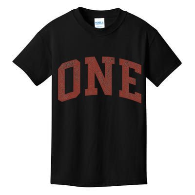One Minimalist 1st Birthday Design 1-Year-Old Kids T-Shirt