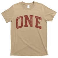 One Minimalist 1st Birthday Design 1-Year-Old T-Shirt