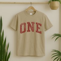 One Minimalist 1st Birthday Design 1-Year-Old T-Shirt