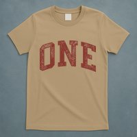 One Minimalist 1st Birthday Design 1-Year-Old T-Shirt