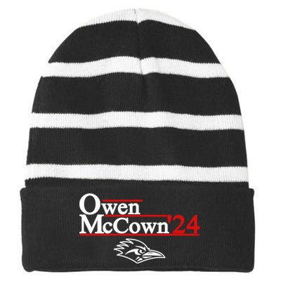 Owen Mccown 24 Striped Beanie with Solid Band