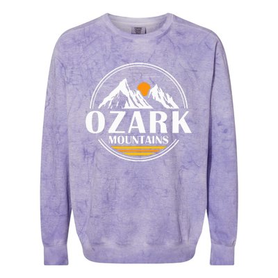 Ozark Mountains Arkansas Vacation Souvenir Gift Colorblast Crewneck Sweatshirt