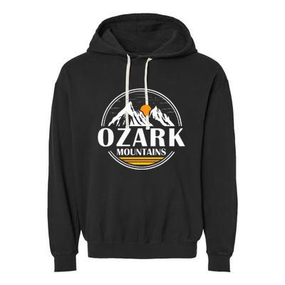 Ozark Mountains Arkansas Vacation Souvenir Gift Garment-Dyed Fleece Hoodie