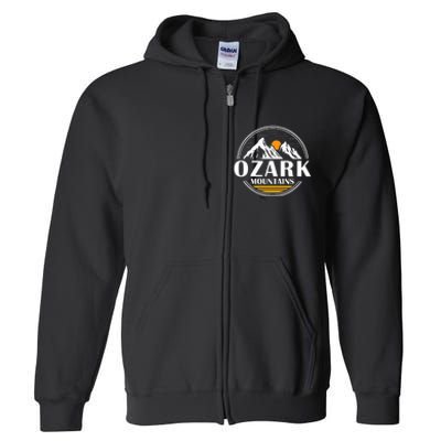 Ozark Mountains Arkansas Vacation Souvenir Gift Full Zip Hoodie