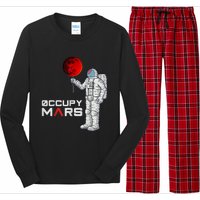 Occupy Mars Astronaut Funny Gift Long Sleeve Pajama Set