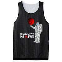 Occupy Mars Astronaut Funny Gift Mesh Reversible Basketball Jersey Tank