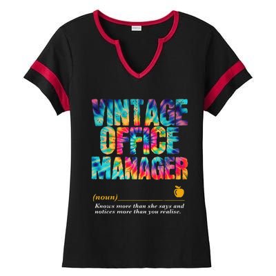 Office Manager Appreciation Week Back To School Ladies Halftime Notch Neck Tee