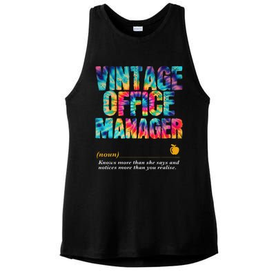 Office Manager Appreciation Week Back To School Ladies PosiCharge Tri-Blend Wicking Tank