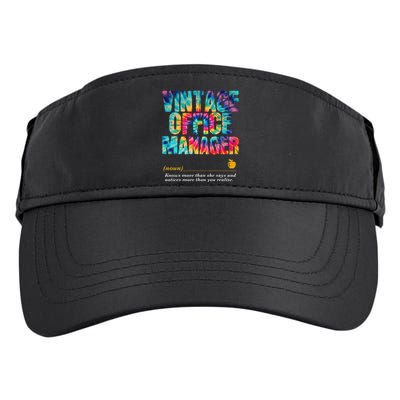 Office Manager Appreciation Week Back To School Adult Drive Performance Visor