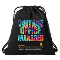 Office Manager Appreciation Week Back To School Drawstring Bag
