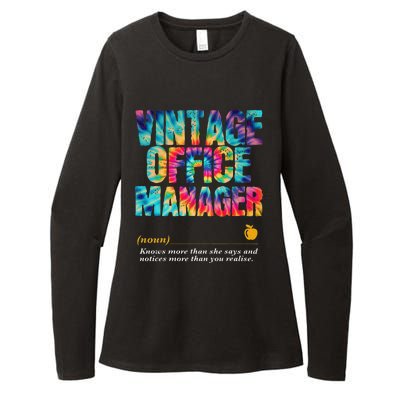 Office Manager Appreciation Week Back To School Womens CVC Long Sleeve Shirt