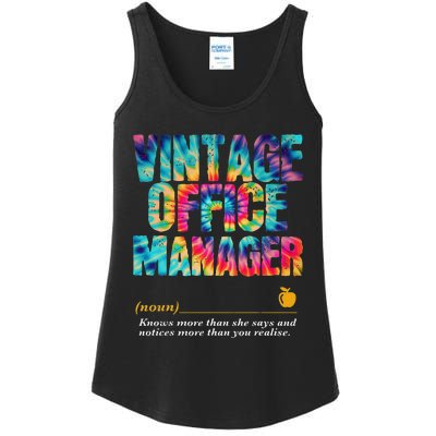 Office Manager Appreciation Week Back To School Ladies Essential Tank