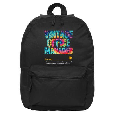 Office Manager Appreciation Week Back To School 16 in Basic Backpack