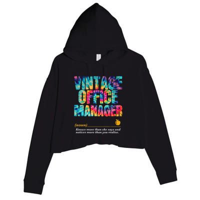 Office Manager Appreciation Week Back To School Crop Fleece Hoodie