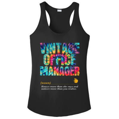 Office Manager Appreciation Week Back To School Ladies PosiCharge Competitor Racerback Tank