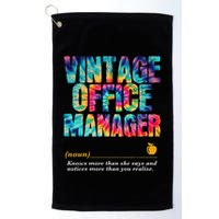 Office Manager Appreciation Week Back To School Golf Towel