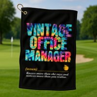 Office Manager Appreciation Week Back To School Golf Towel
