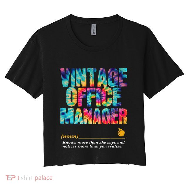 Office Manager Appreciation Week Back To School Crop Top