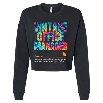 Office Manager Appreciation Week Back To School Cropped Pullover Crew