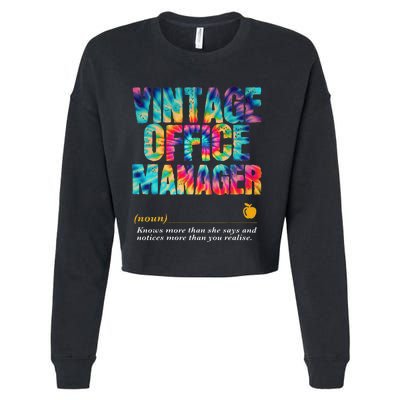 Office Manager Appreciation Week Back To School Cropped Pullover Crew