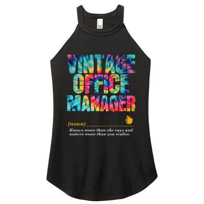 Office Manager Appreciation Week Back To School Women's Perfect Tri Rocker Tank