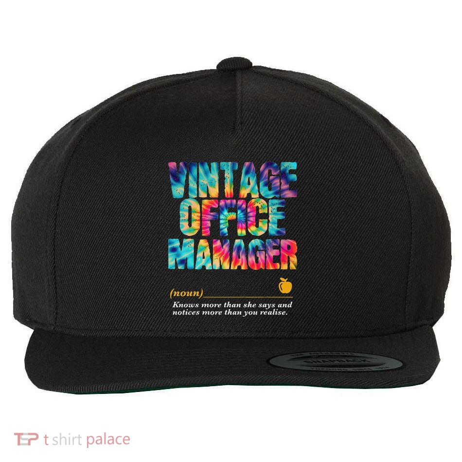 Office Manager Appreciation Week Back To School Wool Snapback Cap