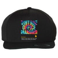 Office Manager Appreciation Week Back To School Wool Snapback Cap