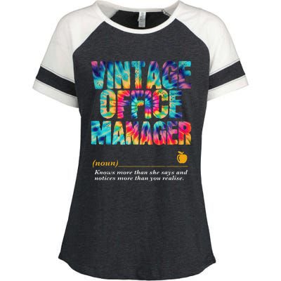 Office Manager Appreciation Week Back To School Enza Ladies Jersey Colorblock Tee