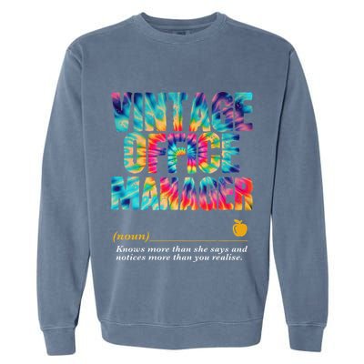 Office Manager Appreciation Week Back To School Garment-Dyed Sweatshirt