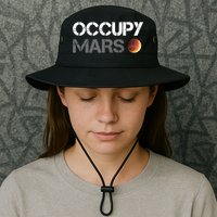 Occupy Mars Astronomy Space Explorer Rocket Science Bucket Hat