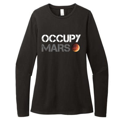 Occupy Mars Astronomy Space Explorer Rocket Science Womens CVC Long Sleeve Shirt