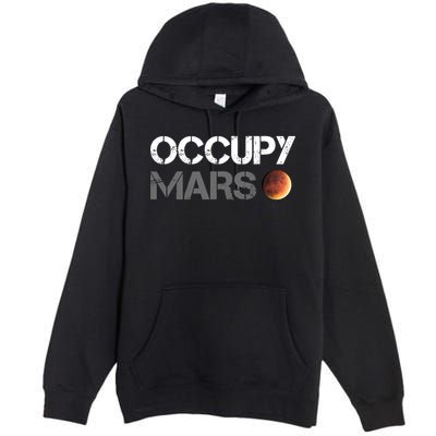 Occupy Mars Astronomy Space Explorer Rocket Science Premium Pullover Hoodie