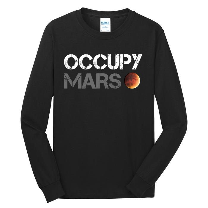 Occupy Mars Astronomy Space Explorer Rocket Science Tall Long Sleeve T-Shirt