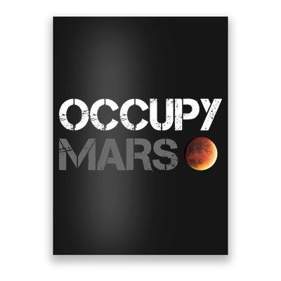 Occupy Mars Astronomy Space Explorer Rocket Science Poster