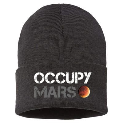 Occupy Mars Astronomy Space Explorer Rocket Science Sustainable Knit Beanie