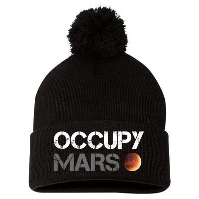 Occupy Mars Astronomy Space Explorer Rocket Science Pom Pom 12in Knit Beanie