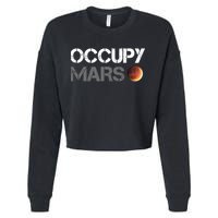 Occupy Mars Astronomy Space Explorer Rocket Science Cropped Pullover Crew