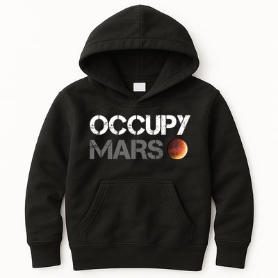 Occupy Mars Astronomy Space Explorer Rocket Science Kids Hoodie