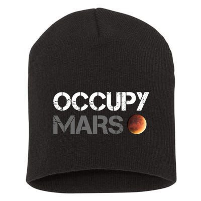 Occupy Mars Astronomy Space Explorer Rocket Science Short Acrylic Beanie