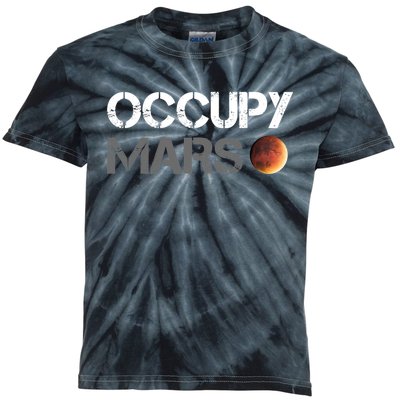 Occupy Mars Astronomy Space Explorer Rocket Science Kids Tie-Dye T-Shirt