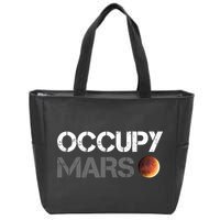 Occupy Mars Astronomy Space Explorer Rocket Science Zip Tote Bag