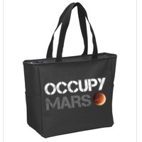 Occupy Mars Astronomy Space Explorer Rocket Science Zip Tote Bag