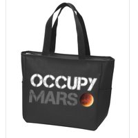 Occupy Mars Astronomy Space Explorer Rocket Science Zip Tote Bag