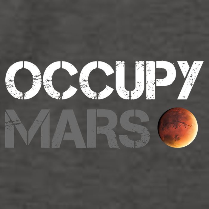 Occupy Mars Astronomy Space Explorer Rocket Science Vector Backpack