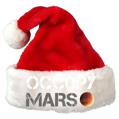 Occupy Mars Astronomy Space Explorer Rocket Science Premium Christmas Santa Hat