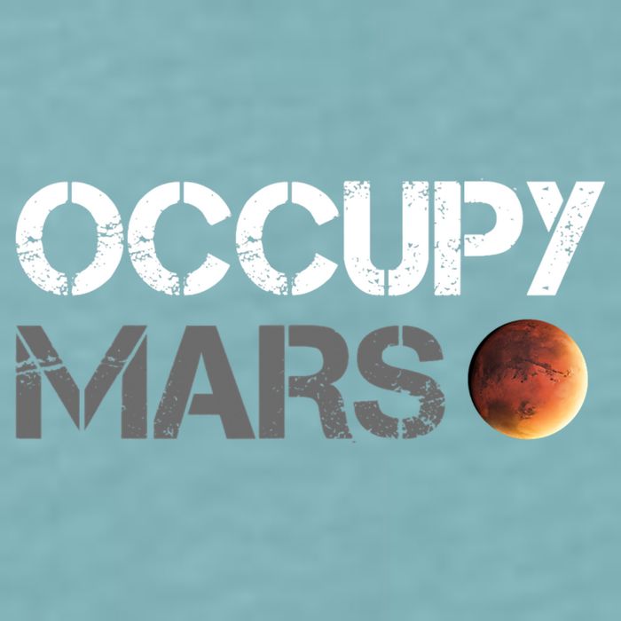 Occupy Mars Astronomy Space Explorer Rocket Science Sueded Cloud Jersey T-Shirt