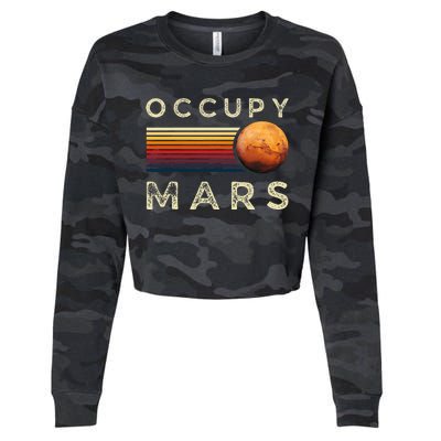 Occupy Mars Astronomy Space Explorer Cropped Pullover Crew